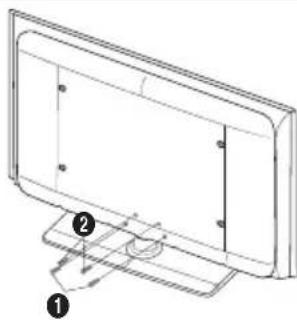 SAMSUNG LE46B550A5WXZG - De voet installeren - 2