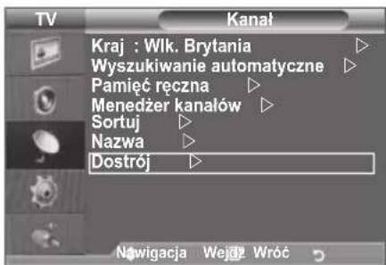 SAMSUNG LE46B550A5WXZG - Dostrajanie odbioru kanalów - 1