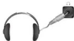 SAMSUNG LE46B550A5WXZG - De hoofdtelefoon aansluiten (apart verkrijgbaar) - 1