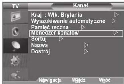 SAMSUNG LE46B550A5WXZG - Dodawanie i blokowanie kanalów - 1