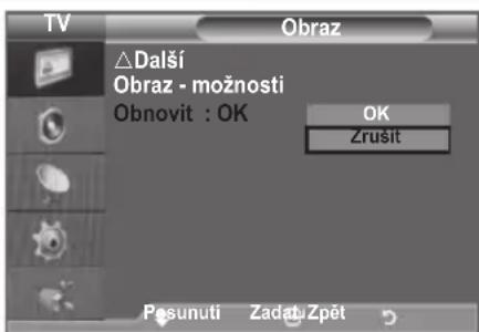 SAMSUNG LE46B550A5WXZG - Návrat k výchozímu nastavení obrazu od vyrobce - 1