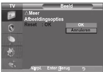 SAMSUNG LE46B550A5WXZG - De standard-beeldinstellungen herstellen - 1