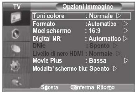 SAMSUNG LE46B550A5WXZG - Configurazione di Opzioni imagine - 2