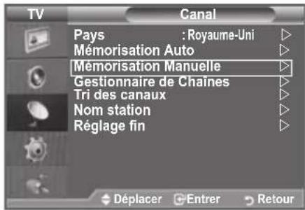 SAMSUNG LE46B550A5WXZG - Mode canal - 1