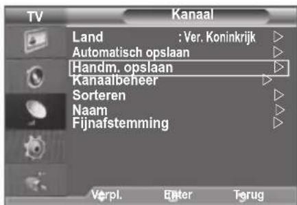 SAMSUNG LE46B550A5WXZG - Kanalen handmatig opslaan - 1