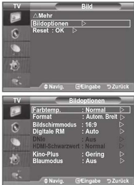 SAMSUNG LE46B550A5WXZG - Farbtemp.: Kalt2/Kalt1/Normal/Warm1/Warm2 - 1