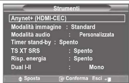 SAMSUNG LE46B550A5WXZG - Uso della funzione Anynet+ - 1