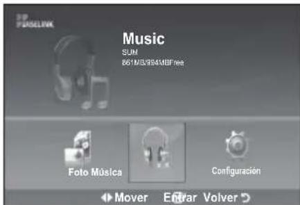SAMSUNG LE46B550A5WXZG - Utilización de la lista de ARCHivos MP3 - 1