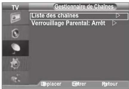 SAMSUNG LE46B550A5WXZG - Ajout/verrouillage de canaux - 2