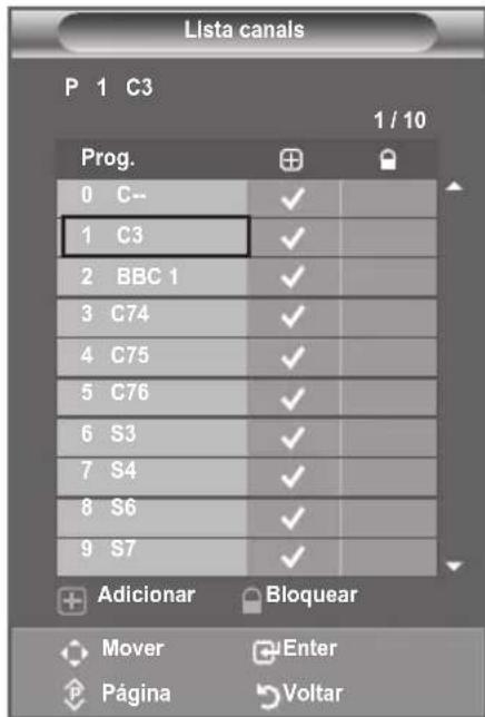 SAMSUNG LE46B550A5WXZG - Bloquear canais - 1