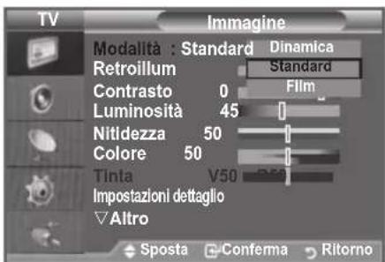 SAMSUNG LE46B550A5WXZG - Modifica dello standard dell'immagine - 2