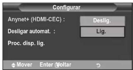 SAMSUNG LE46B550A5WXZG - Utilizar a funcao Anynet+ - 3