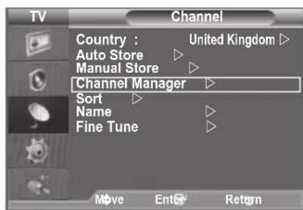 SAMSUNG LE46B550A5WXZG - Adding / Locking Channels - 1