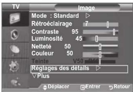 SAMSUNG LE46B550A5WXZG - Réglages des détails de l'image - 1