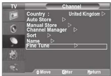 SAMSUNG LE46B550A5WXZG - Fine Tuning Channel Reception - 1