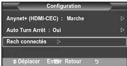 SAMSUNG LE46B550A5WXZG - Recherche d'appareils anynet+ et basculement entre des appareils - 2