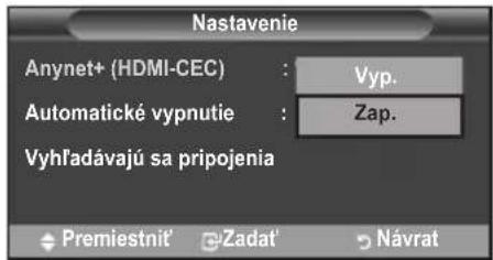 SAMSUNG LE46B550A5WXZG - Používanie funkcie Anynet+ - 3