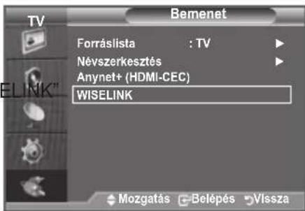 SAMSUNG LE46B550A5WXZG - A WISELINK menu használata - 1