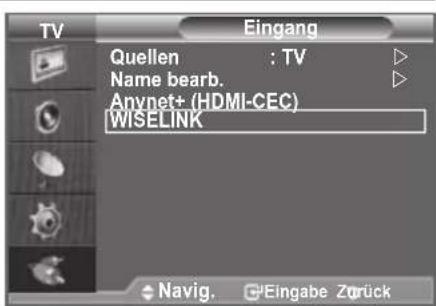 SAMSUNG LE46B550A5WXZG - Verwendend des WISELINK-Menüs - 1