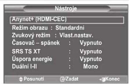 SAMSUNG LE46B550A5WXZG - Použití funkce Anynet+ - 1