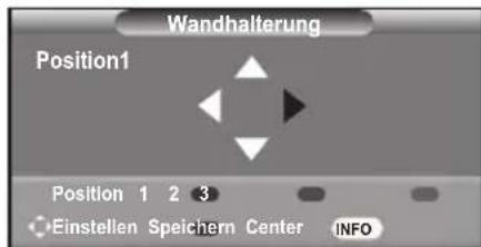 SAMSUNG LE46B550A5WXZG - Einstellen einer gespeicherten Position - 1