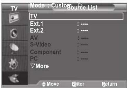 SAMSUNG LE46B550A5WXZG - Selecting the Source - 2