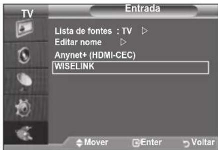 SAMSUNG LE46B550A5WXZG - Utilizar o menu WISELINK - 1