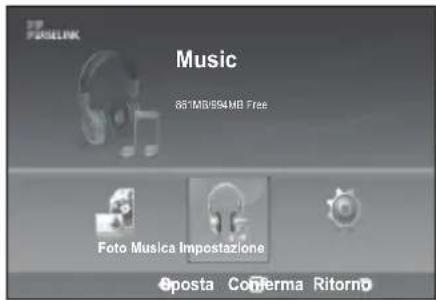 SAMSUNG LE46B550A5WXZG - Utilizzo dell'elenco MP3 - 1