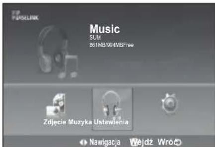 SAMSUNG LE46B550A5WXZG - Korzystanie z listy MP3 - 1
