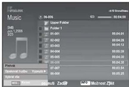 SAMSUNG LE46B550A5WXZG - Používáni beznamu MP3 - 2