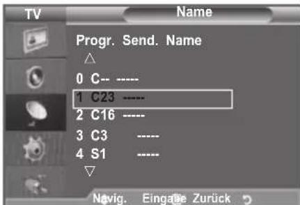 SAMSUNG LE46B550A5WXZG - Sendernamen zuweisen - 2