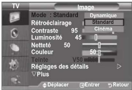 SAMSUNG LE46B550A5WXZG - Changement de la norme image - 2