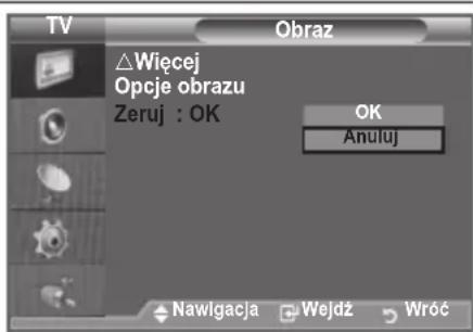 SAMSUNG LE46B550A5WXZG - Ustawenia obrazu przywrocić do fabrycznych wartosci domyslnych. - 1