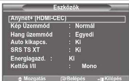 SAMSUNG LE46B550A5WXZG - A TOOLS gomb használata - 1