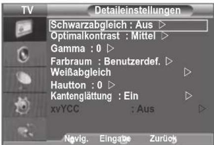 SAMSUNG LE46B550A5WXZG - Konfigurieren detailierter Bildeinstellungen - 2