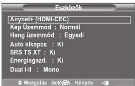 SAMSUNG LE46B550A5WXZG - Az Anynet+ funkció használata - 1
