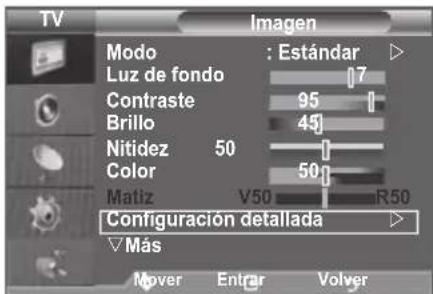 SAMSUNG LE46B550A5WXZG - Configuración detallada de los values de laImagen - 1