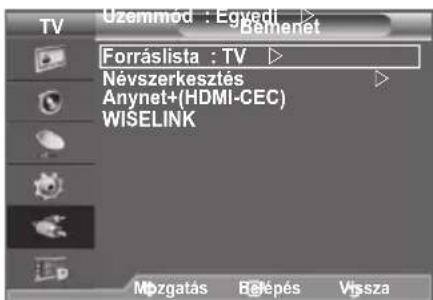 SAMSUNG LE46B550A5WXZG - Forrás kivalasztása - 1