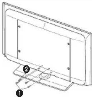 SAMSUNG LE46B550A5WXZG - Instalar a Base - 2