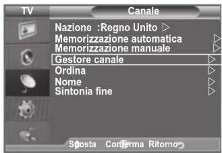 SAMSUNG LE46B550A5WXZG - Aggiunta / Blocco di canali - 1