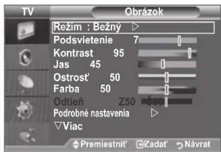 SAMSUNG LE46B550A5WXZG - Zmena obrazovej normy - 2