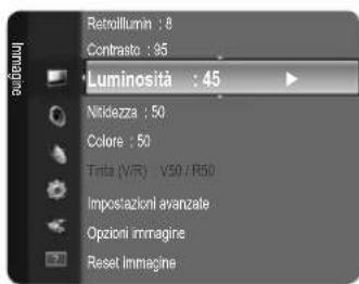 SAMSUNG LE26B450C4WXZG - Regolazione del valore Luminosità su 80 - 3