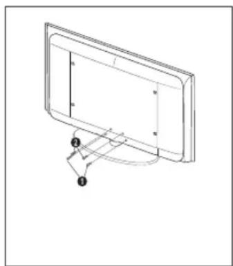 SAMSUNG LE26B450C4WXZG - Instalacion del soporte - 2