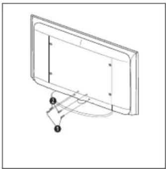 SAMSUNG LE26B450C4WXZG - De standard bevestigen - 2