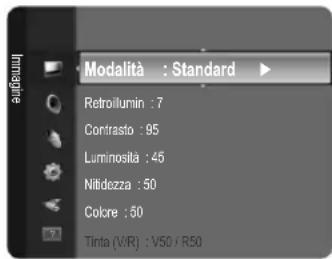 SAMSUNG LE26B450C4WXZG - Configurazione del menu Immagine - 1