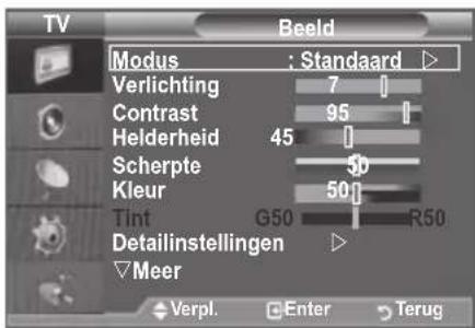 SAMSUNG LE46B550M2HXXU - Weergave van de menu's - 1