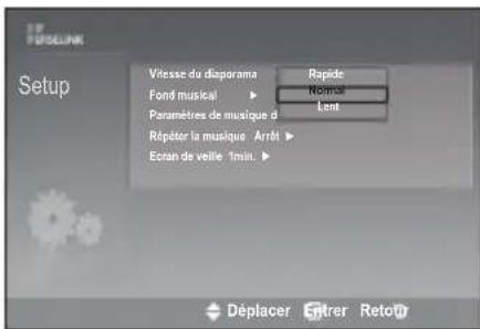SAMSUNG LE46B550M2HXXU - Vitesse du diaporama: - 1