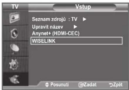 SAMSUNG LE46B550M2HXXU - Používání nabídky WISELINK - 2