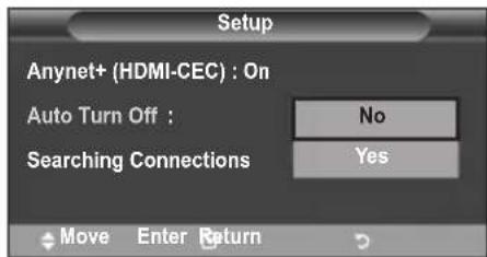 SAMSUNG LE46B550M2HXXU - Turning an Anynet+ Device Off Automatically when the TV is Turned Off - 1