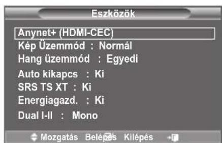 SAMSUNG LE46B550M2HXXU - Az Anynet+ funkció használata - 1